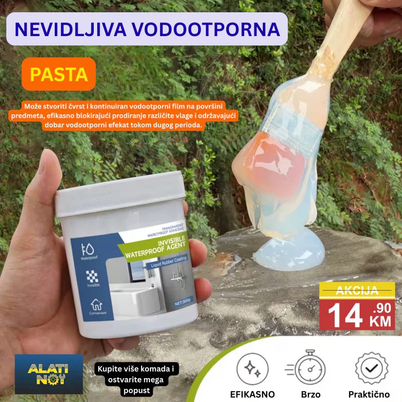 300g Transparentna Nevidljiva Vodootporna Pasta