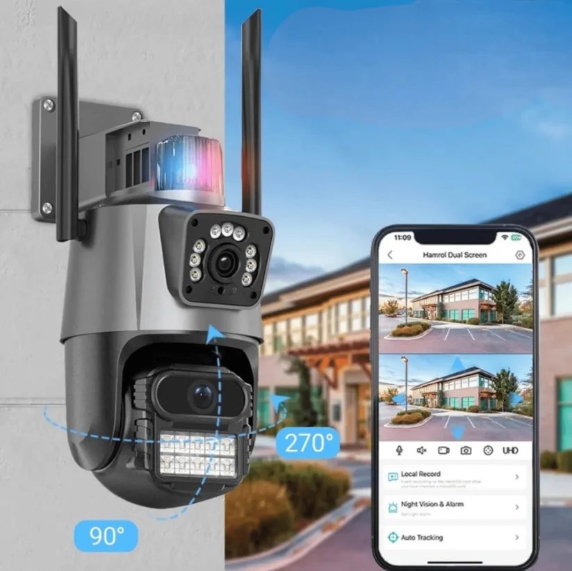 4K 8MP DVOSTRUKA WIFI KAMERA 963