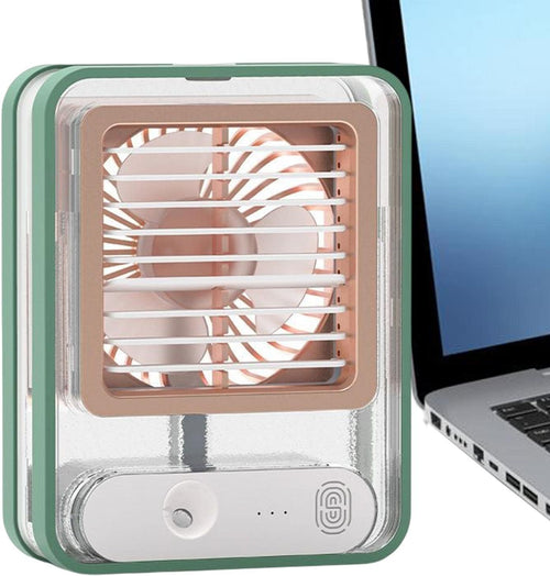 Mini ventilator 3 u 1 sa raspršivačem vode i LED svjetlom – USB punjivi