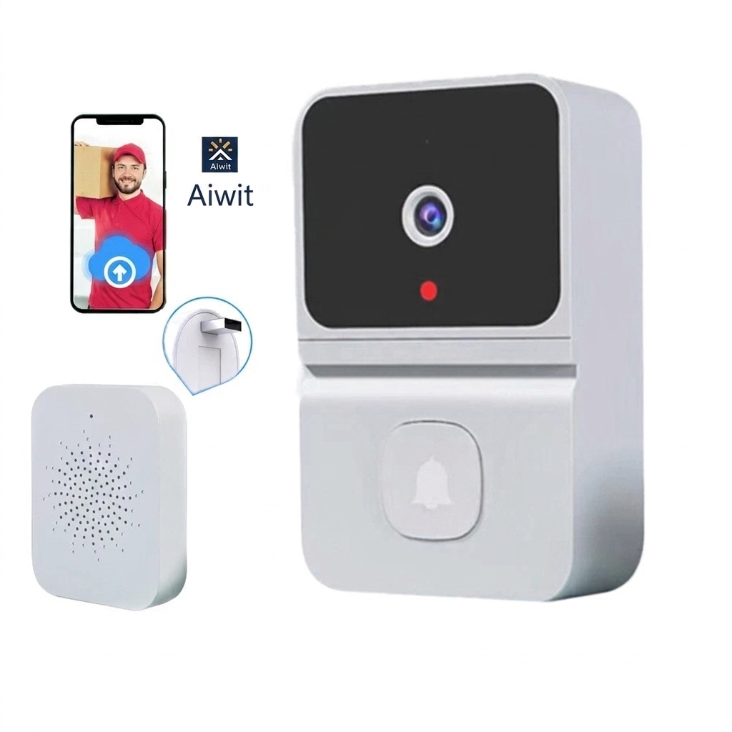 Pametno WiFi Video Zvono sa Kamerom – Bežično Video Zvono sa Noćnim Vidom i Dvosmjernim Audio Pozivom