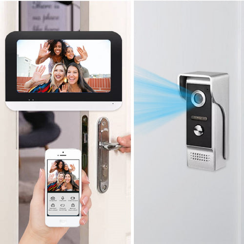 WiFi Video Interfon sa 7" Monitorom – HD Kamera 2MP | Tuya Smart | Otključavanje Vrata
