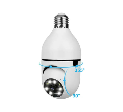 WiFi Panorama Kamera 360° – Bežična Sigurnosna Kamera sa Noćnim Vidom i SD Karticom