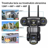 4K PRO WiFi Sigurnosna Kamera sa 4 Kamere | 18MP Ultra HD | PTZ Rotacija | Noćni Vid