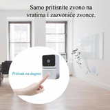 Pametno WiFi Video Zvono sa Kamerom – Bežično Video Zvono sa Noćnim Vidom i Dvosmjernim Audio Pozivom