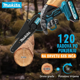 Mini AKU Motorna Pila 48V – Bežična Električna Pila sa 2 Lanca | 1 ili 2 Baterije