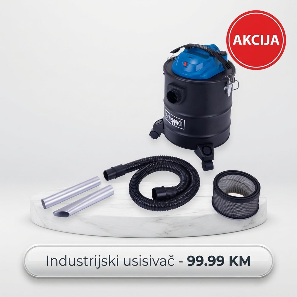 Scheppach AVC25 Usisivač za pepeo 1300 W 20 L – 20 kPa